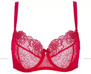 Pamela/B2 biustonosz miękki karminowy (kolor jak na zdjęciu, rozmiar 75D) - Biustonosze - miniaturka - grafika 9