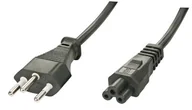 Kable miedziane - Lindy Kabel zasilający IEC320-C5f-schweiz.Netzst 2m 30412 - miniaturka - grafika 1