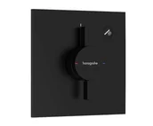 Baterie wannowe i prysznicowe - Hansgrohe DuoTurn E - Bateria prysznicowa podtynkowa, czarny mat 75617670 - miniaturka - grafika 1