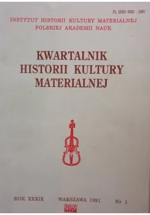 Kwartalnik historii kultury materialnej, nr 1 - Książki o kulturze i sztuce - miniaturka - grafika 1