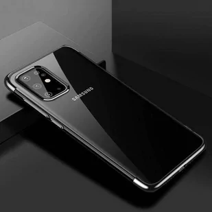 Clear Color case żelowy pokrowiec etui z metaliczną ramką Samsung Galaxy A72 4G czarny - Etui i futerały do telefonów - miniaturka - grafika 2