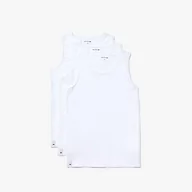 Koszulki i topy damskie - Lacoste Piżama Top, biały, XL - miniaturka - grafika 1