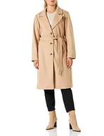 Kurtki damskie - Vila Damska kurtka trencz VIPOKO Long Belt Coat-NOOS, Sezame, 34, sesame - miniaturka - grafika 1