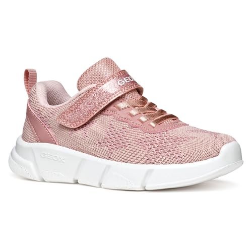Geox J Aril Girl B Sneakersy dziewczęce, Kolor różowy, 33 EU