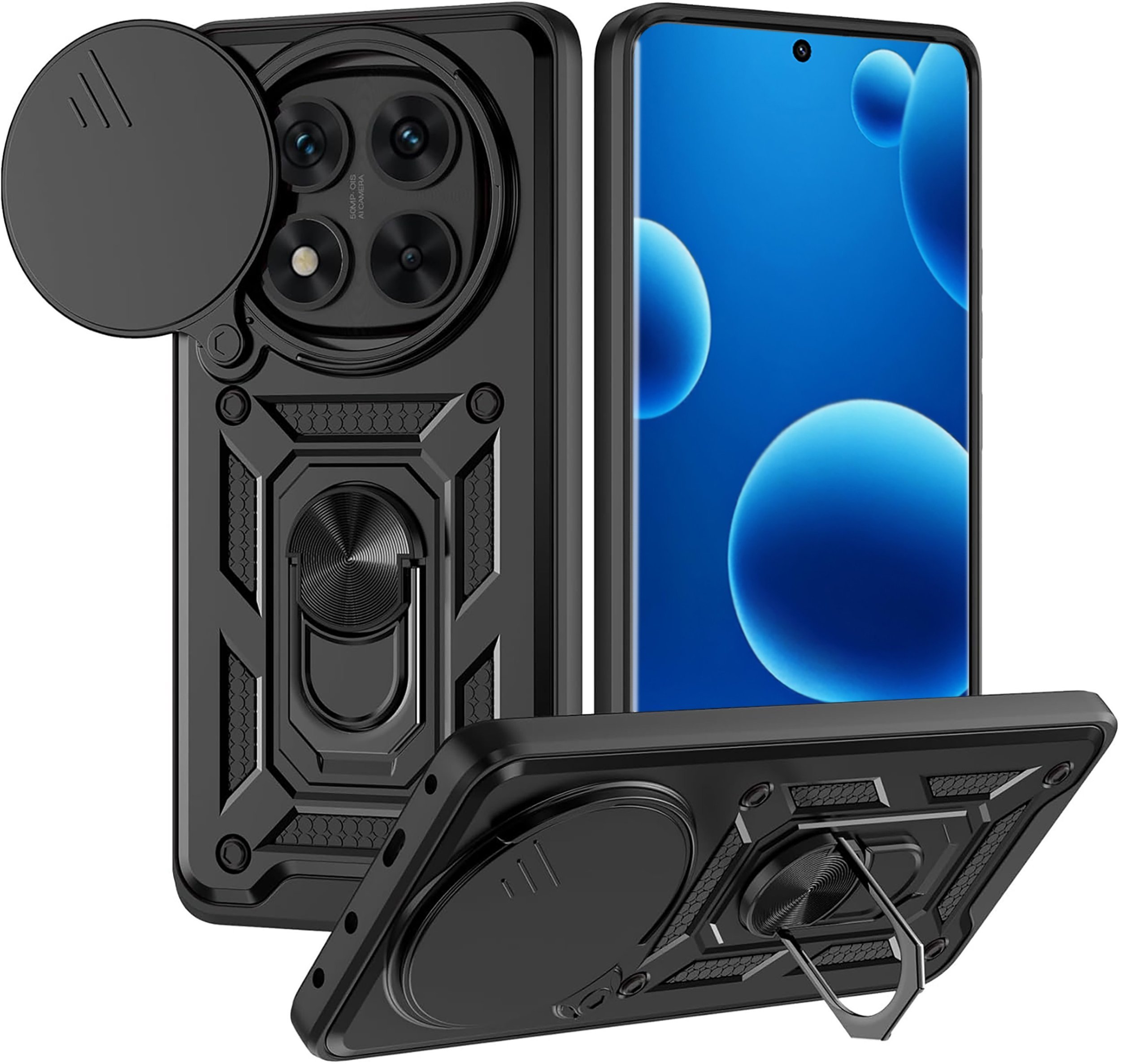Etui do Xiaomi Redmi Note 14 Pro 5G PANCERNE SLIDE RING CASE