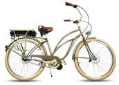 Rowery elektryczne - Rower Elektryczny Miejski Cruiser Gold Mocca 26 E-Bike - miniaturka - grafika 1