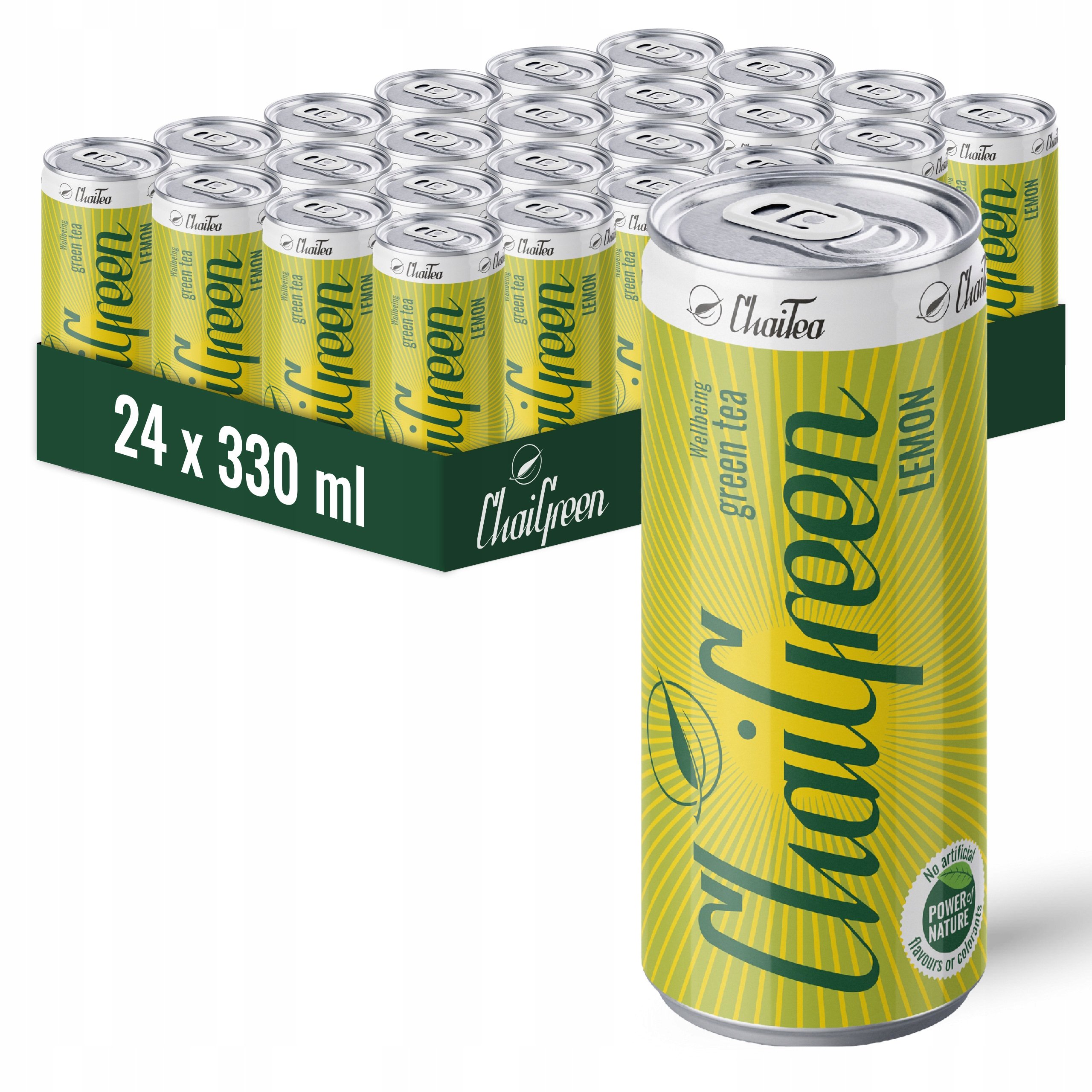 Chaitea napój Chaigreen Lemon 24 szt 330ml zielona herbata ice tea cytryna