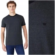 Koszulki męskie - Wrangler SIGN OFF TEE dopasowana koszulka bawełniana męska małe logo L - miniaturka - grafika 1