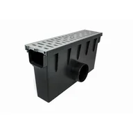 Rynny i akcesoria - Studzienka zbiorcza krata PP system 1000 x 98 A15 50 x 13,1 x 28 cm MAXPOL - miniaturka - grafika 1