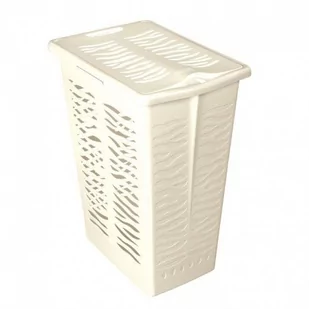 Kosz na bieliznę TADAR Zebra, waniliowy, 30 l - Kosze na bieliznę - miniaturka - grafika 1