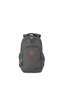 Travelite Plecak bagaż podręczny z kieszenią na laptopa do 13 cali, seria Basics Daypack Melange: modny mały plecak o wyglądzie melanżu, 41 cm, 13 litrów, antracytowy, 41, Klasyczny - Torby na laptopy - miniaturka - grafika 1