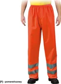 Odzież robocza - R.E.I.S. LH-FLUER-T - Spodnie przeciwdeszczowe z pasami odblaskowymi - pomarańczowy 3XL - miniaturka - grafika 1