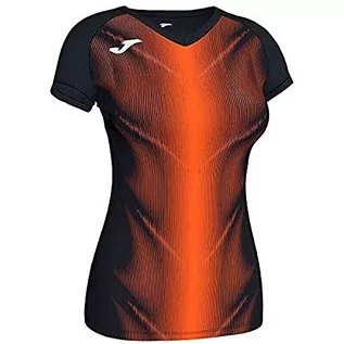 Koszulki dla dziewczynek - Joma Joma Dziewczęce t-shirty Olimpia pomarańczowa czarny/pomarańcozwy XS 900933.120.XS - grafika 1