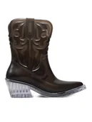 Botki damskie - Melissa Kowbojki Texas Ad 35860 Czarny - miniaturka - grafika 1