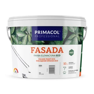 Farba elewacyjna Fasada ECO biały 3 l Primacol Professional - Farby zewnętrzne - miniaturka - grafika 1
