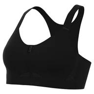 Biustonosze - Nike Women'S Biustonosz Df Alphas Hs Przód Zamek Błyskawiczny B, Czarny/Czarny/Dk Smoke Szary/Dk S, DD0436-010, 2XLAB - miniaturka - grafika 1