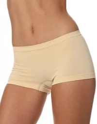 Bokserki damskie Brubeck Comfort Cotton BX10470 beżowe - Majtki damskie - miniaturka - grafika 1