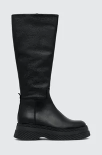 Steve Madden kozaki skórzane Gylana damskie kolor czarny na platformie SM11002676 - Kozaki damskie - miniaturka - grafika 1