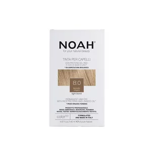 Noah Noah Pielęgnacja włosów HAIR COLOUR 8.0 Jasny blond 140 ml - Farby do włosów i szampony koloryzujące - miniaturka - grafika 1