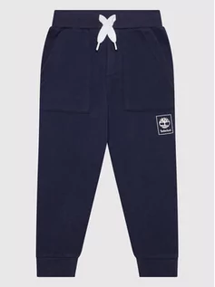 Spodnie i spodenki dla chłopców - Timberland Spodnie dresowe T24B79 D Granatowy Regular Fit - grafika 1