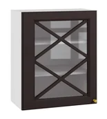 Meble kuchenne - Bristol Witryna Wisząca Gv-60 Czarny Mat - miniaturka - grafika 1