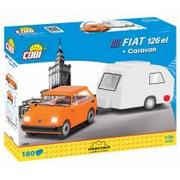 Klocki - Cobi Cars Fiat 126P + caravan 24591 - miniaturka - grafika 1