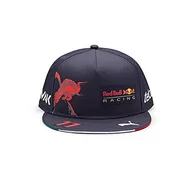 Czapki damskie - Red Bull Racing - oficjalna kolekcja Merchandise Formuła 1 - Sergio Perez 2022 Team Flat Brim czapka drużynowa - czapka dla dorosłych - ciemnoniebieska - rozmiar uniwersalny, grantowy, jeden rozmiar - miniaturka - grafika 1