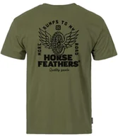 Koszulki męskie - t-shirt HORSEFEATHERS WHEEL TECH T-SHIRT Loden Green - miniaturka - grafika 1