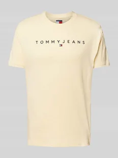 T-shirt o kroju regular fit z czystej bawełny z wyhaftowanym logo - Koszulki męskie - miniaturka - grafika 1