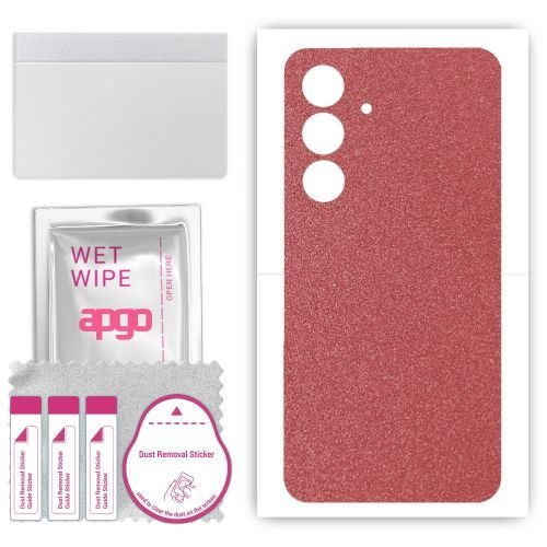 folia naklejka skórka strukturalna na TYŁ do Samsung Galaxy F15 5G - Różowy Pastel Matowy - apgo SKINS