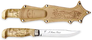 Marttiini Lynx 139 stal nierdzewna/brzoza kędzierzawa/skóra 139010 - Noże - miniaturka - grafika 1