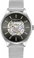 Zegarki męskie - Zegarek męski KENNETH COLE KCWGL2216906 stalowy klasyczny skeleton - miniaturka - grafika 1