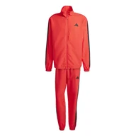 Dresy męskie - Męski Dres ADIDAS M 3S WV TT TS JI8851 – Czerwony - miniaturka - grafika 1