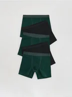 Skarpetki dla dzieci - Reserved - Bawełniane bokserki 5 pack - ciemnozielony - miniaturka - grafika 1