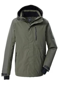 killtec Męska kurtka outdoorowa/kurtka funkcyjna z odpinanym kapturem KOW 89 MN JCKT, oliwkowa, 3XL, 43325-000 - Kurtki męskie - miniaturka - grafika 1