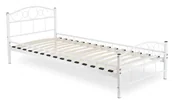 Łóżka - Białe metalowe łóżko pojedyncze 90x200 B4-K83 - miniaturka - grafika 1
