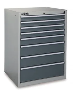 BETA SZAFKA NARZĘDZIOWA 8 SZUFLAD SZARA 3500/C35/8G - Skrzynki i torby narzędziowe - miniaturka - grafika 1