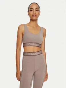 Calvin Klein Performance Biustonosz sportowy 00GWF4K115 Beżowy - Bielizna sportowa damska - miniaturka - grafika 1
