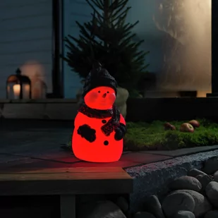 Figura dekoracyjna LED bałwan zmiana barw RGB IP44 - Ozdoby bożonarodzeniowe - miniaturka - grafika 1