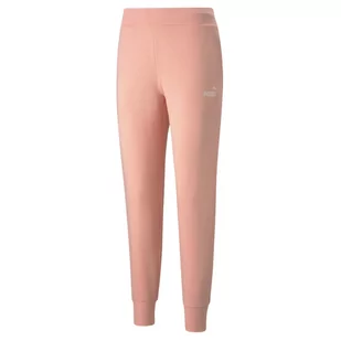 Puma Essential Logo Pants, damskie spodnie dresowe, Pomarańczowe - Spodnie sportowe damskie - miniaturka - grafika 1