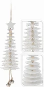 Ozdoby bożonarodzeniowe - Lumarko Lumarko Zawieszka Choinka 42cm 2rodzaje White HV387012-SW Mondex - miniaturka - grafika 1