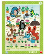 Puzzle - Krecik i Przyjaciele Puzzle ramkowe W ogródku 40 el., obrazek o wymiarach 32x24 cm dla dzieci w wieku 3+ oryginalne z Czech - miniaturka - grafika 1