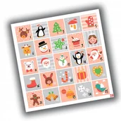 Kalendarze - Naklejki Świąteczne Kalendarz Adwentowy 28 20X20 - miniaturka - grafika 1