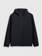 Kurtki męskie - 4F Kurtka z wypełnieniem syntetycznym męska - czarna XXL - miniaturka - grafika 1