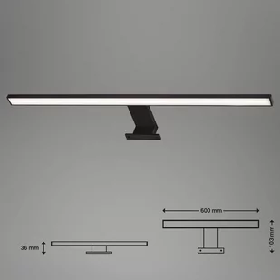 Oświetlenie lustra LED Dun Brilo, IP44, 60 cm - Lampy ścienne - miniaturka - grafika 2