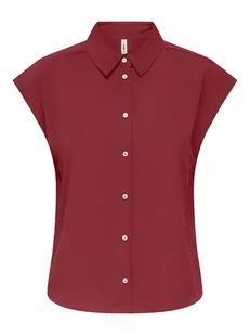 ONLY Koszula "Nova" w kolorze czerwonym - Koszule damskie - miniaturka - grafika 1