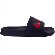 Buty dla dziewczynek - Klapki dla dzieci Lee Cooper granatowe LCW-22-42-0992K - miniaturka - grafika 1