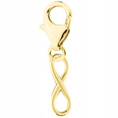 Wisiorki - Zawieszka złota wisząca Nieskończoność srebro 925 - miniaturka - grafika 1