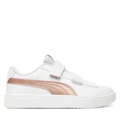 Buty dla dziewczynek - Sneakersy Puma Rickie Classic V Ps 394253 04 Biały - miniaturka - grafika 1