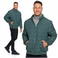 Kurtki męskie - Kurtka Męska Pikowana Bez Kaptura Modna Klasyczna z Ściągaczami MORAJ M - miniaturka - grafika 1